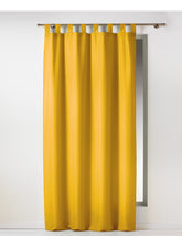 RIDEAU A PASSANTS 140 x 260 CM POLYESTER UNI ESSENTIEL MIEL